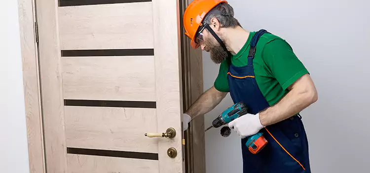 Replace Internal Door Handle with Lock Silver Spring