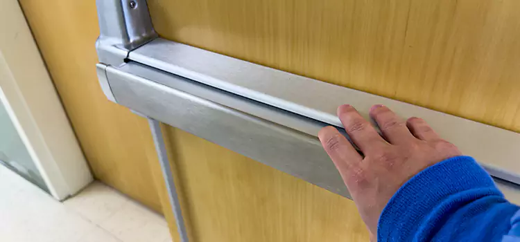 Installing a Push Bar on a Door Silver Spring